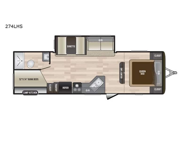 Keystone 274LHS Floor Plan