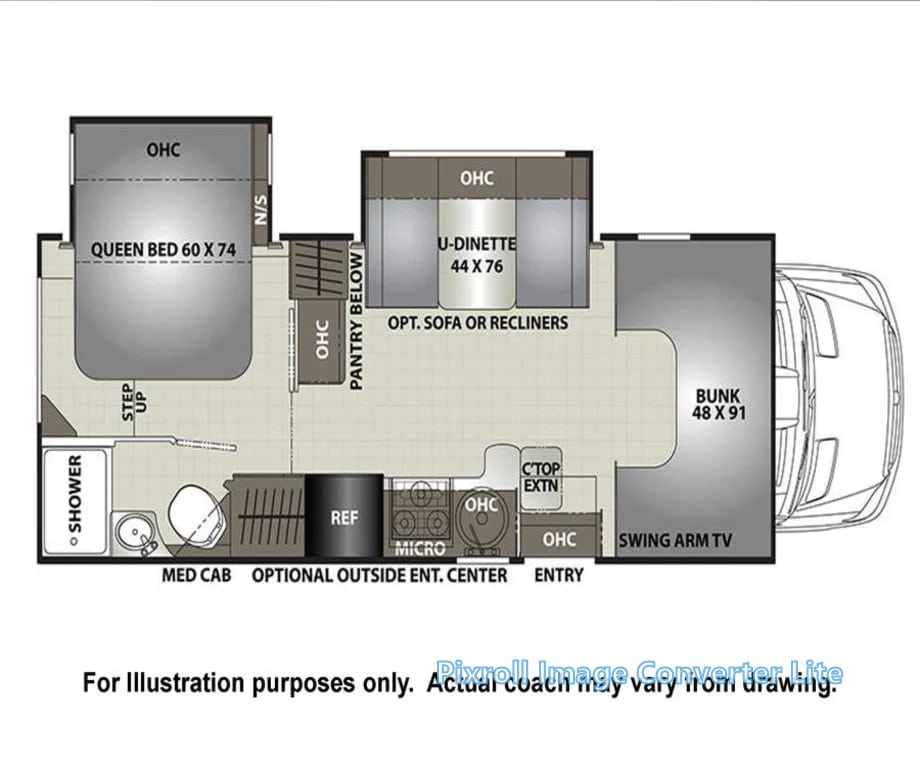 Mercedes-Benz Coachmen 24'  Floor Plan