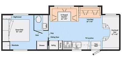 Spirit Motorhome  Floor Plan